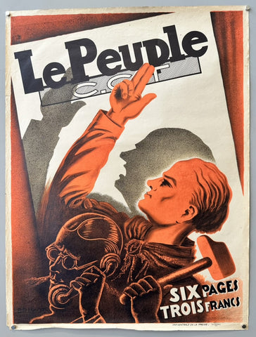 Le Peuple six pages trois francs