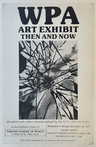 WPA Art Exhibit Then and Now Poster