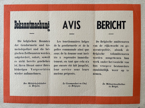 Bekanntmachung, Avis, Bericht