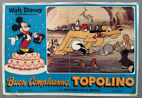 Walt Disney Italian Mickey Mouse Poster 1