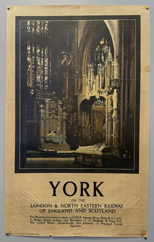 York on the London & North Eastern Railway Poster