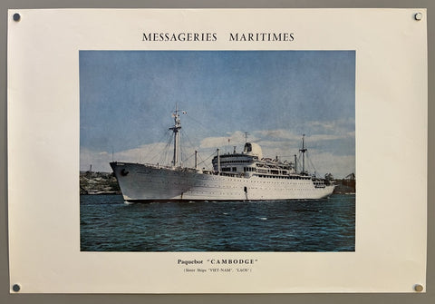 Link to &nbsp;Messageries Maritimes - Paquebot "Cambodge"France, c.1953's &nbsp;Product