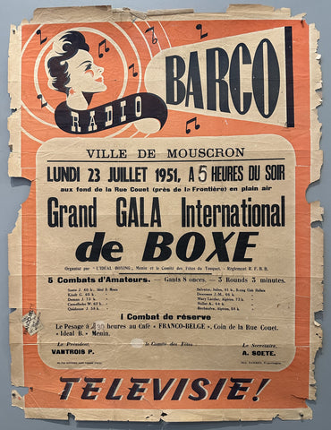 Link to  Radio Barco Ville de Mouscron PosterBelgium, 1951  Product