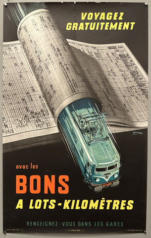 Link to  Voyagez Gratuitement avec les Bons à Lots-KilomètresFrance, 1957  Product