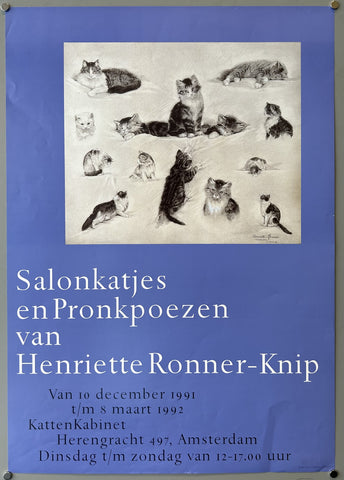 Link to  Henriëtte Ronner-Knip Purple Exhibition PosterNetherlands, 1991  Product