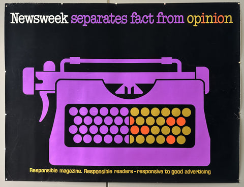 Newsweek Separates Fact From Opinion, Typewriter
