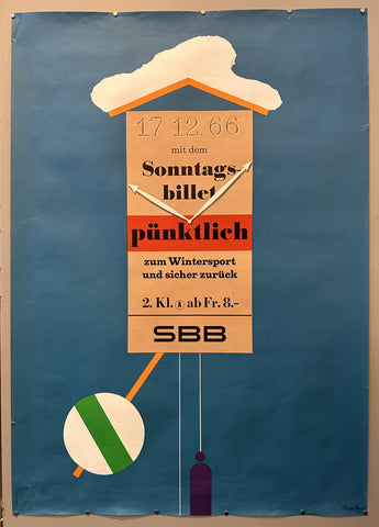 Link to  Sonntags-Billet PünktlichSwitzerland, 1966  Product