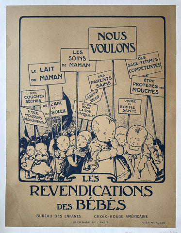 Link to  Les Revendications des BébésFrance, 1918  Product