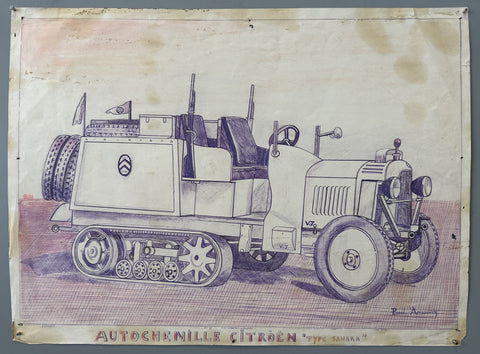 Link to  Autochenille Citroen "Type Sahara" IllustrationFrance, c. 1930  Product