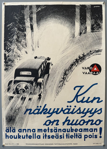 Link to  Kun Nakyvaisyys On Huono PosterFinland, c. 1935  Product