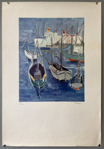 Boat in a harbour