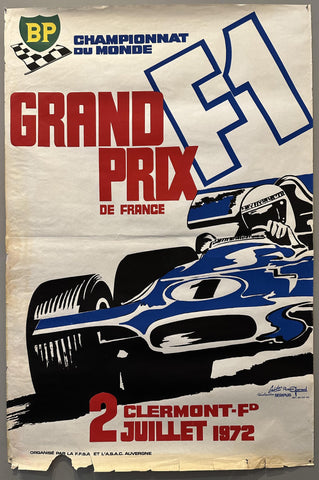 1972 Grand Prix de France Poster
