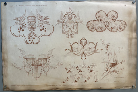 Link to  Application de la Faune & Decoration: ColombesFrance, 1909  Product