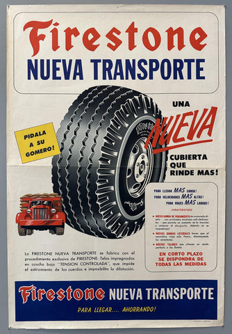 Link to  Firestone Nueva Transporte PosterArgentina, c. 1950s  Product