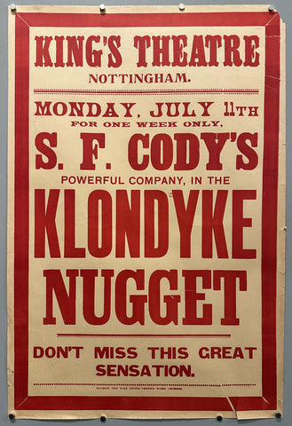 The Klondyke Nugget: King's Theatre