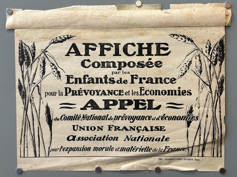 Link to &nbsp;Affiche Composée par les Enfants de France #1France, c.1918's &nbsp;Product