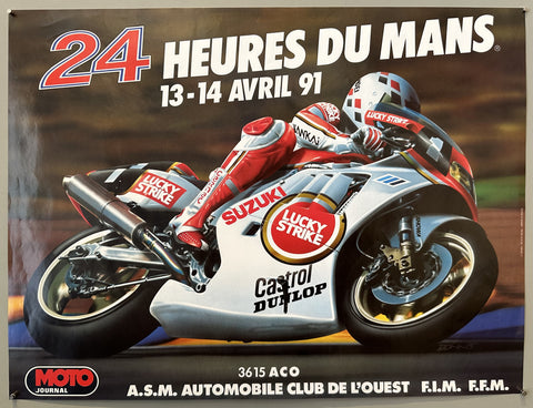 Link to  24 Heures du Mans Moto 1991 PosterFrance, 1991  Product