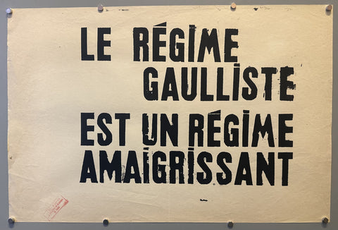 La Régime Gaulliste Est Un Régime Amaigrissant