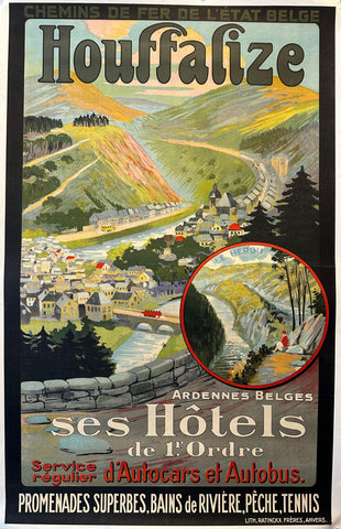 Link to  Chemins de Fer de l'État Houffalize PosterBelgium, c. 1920s  Product