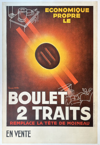 Link to &nbsp;Boulet 2 Traits - Remplace la tête de moineauFrance, c.1950's &nbsp;Product