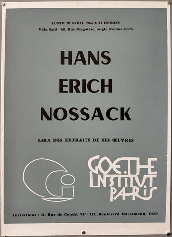 Link to  Hans Erich NossackFrance, 1964  Product