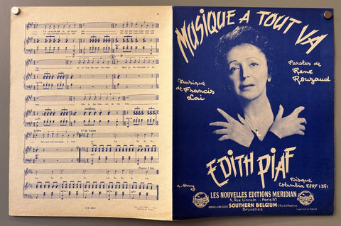 Link to  Musique à Tout Va Edith PiafFrance, c. 1950s  Product