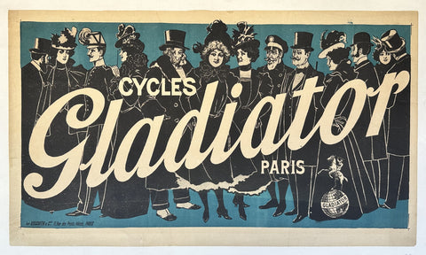 Link to &nbsp;Cycles Gladiator Paris BlueFrance, c. 1900 &nbsp;Product