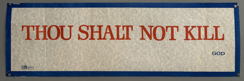 Link to  Thou Shalt Not Kill PosterUnited States, c. 1970s  Product