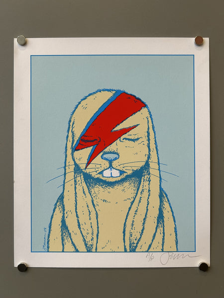 Aleppin Sane David Bowie Rabbit – Poster Museum