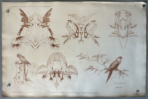 Link to  Application de la Faune & Decoration: PerroquetsFrance, 1909  Product