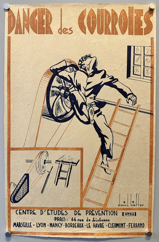 Link to &nbsp;Danger des CourroiesFrance, c. 1930s &nbsp;Product