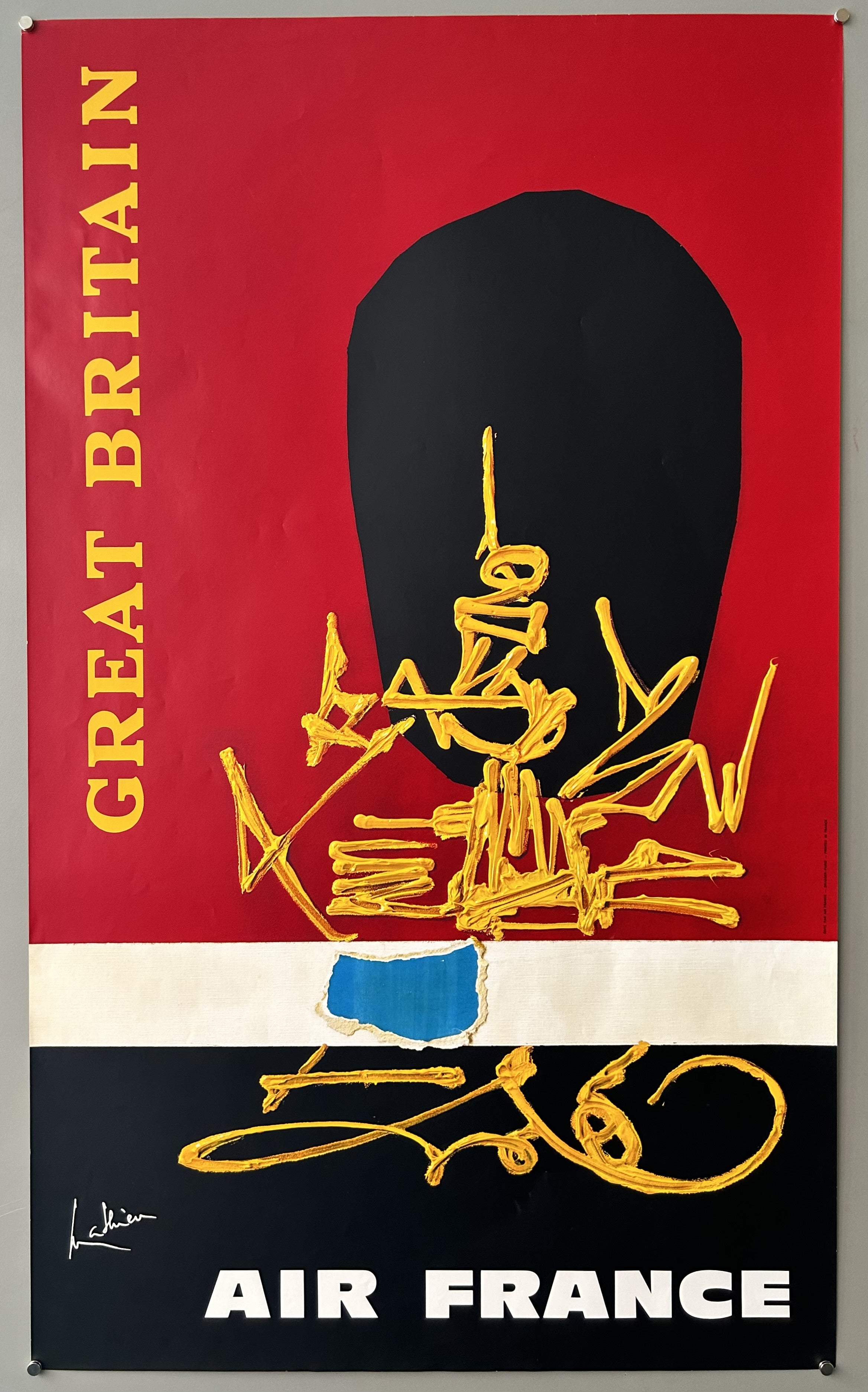 Georges Mathieu Air France: Great Britain – Poster Museum