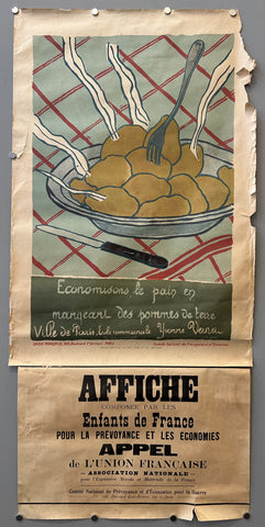 Link to &nbsp;Economisons le pain en mangeant des pommes de terreFrance, 1918 &nbsp;Product