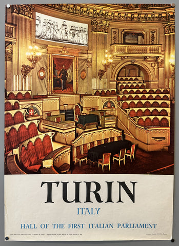 Turin Italy Hall Of The First Italian Parliament
