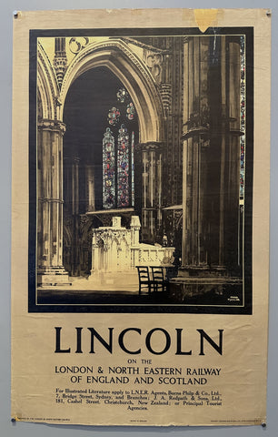 Link to  Lincoln on the London & North Eastern Railway PosterEngland, 1931  Product