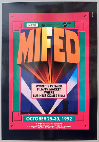 MIFED 1992 Fiera Milano Poster