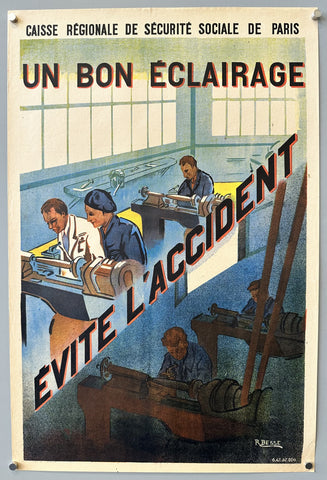 Link to &nbsp;Caisse Régionale de Sécurité Sociale de Paris Un Bon ÉclairageFrance, c. 1950s &nbsp;Product