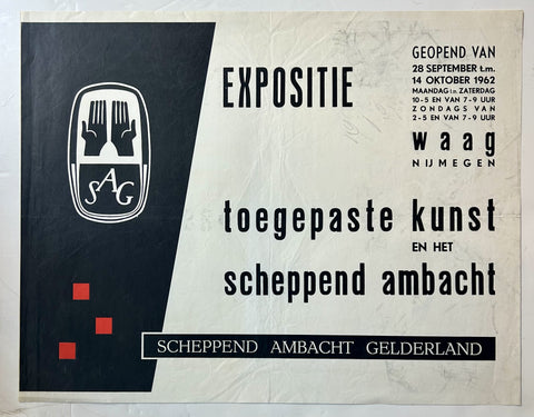 Link to  Expositie Toegepaste Kunst en Het Scheppend Ambacht PosterNetherlands, c. 1962  Product