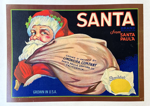 Link to  Santa Brand LemonsUSA, 1940s  Product