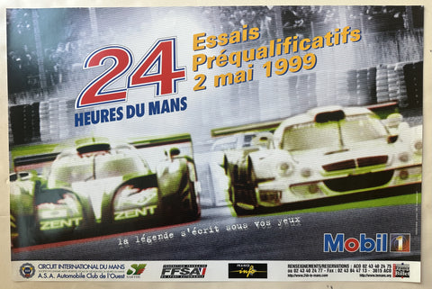 Link to  24 Heures Du Mans Essais Préqualificatifs 1999 PosterFrance, 1999  Product