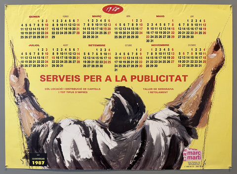 Marc Martí 1987 Calendar