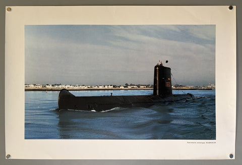 Link to &nbsp;Marsouin (S632) - Narval-class Oceanic SubmarineFrance c.1960's &nbsp;Product