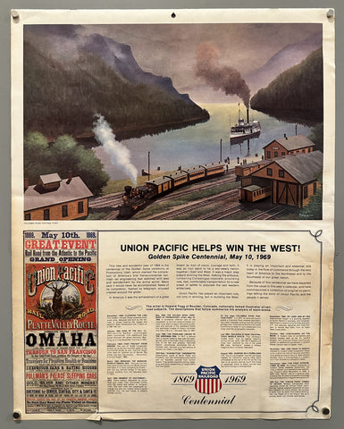 Link to &nbsp;Union Pacific Railroad Calendar Golden Spike CentennialUSA, 1969 &nbsp;Product