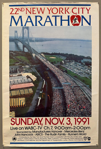 22nd New York City Marathon Poster