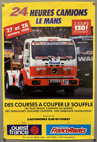 24 Heures Camions Le Mans 1990 Poster #1