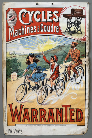 Link to  Cycles Machines à Coudre Warranted PosterFrance, c. 1910s  Product