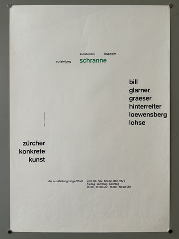 Ausstellung Kunstverein Laupheim Schranne Poster