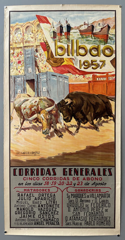 Link to  Corridas Generales Bilbao PosterSpain, 1957  Product