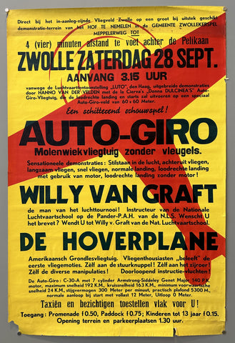 Link to  Auto-Giro Willy Van Graft De HoverplaneNetherlands, c. 1930  Product