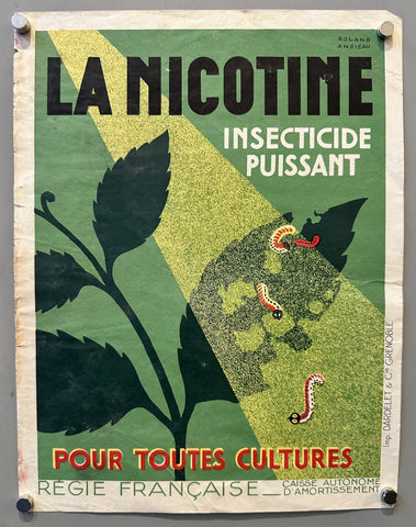 Link to &nbsp;La Nicotine: Insecticide PuissantFrance, c.1930's &nbsp;Product